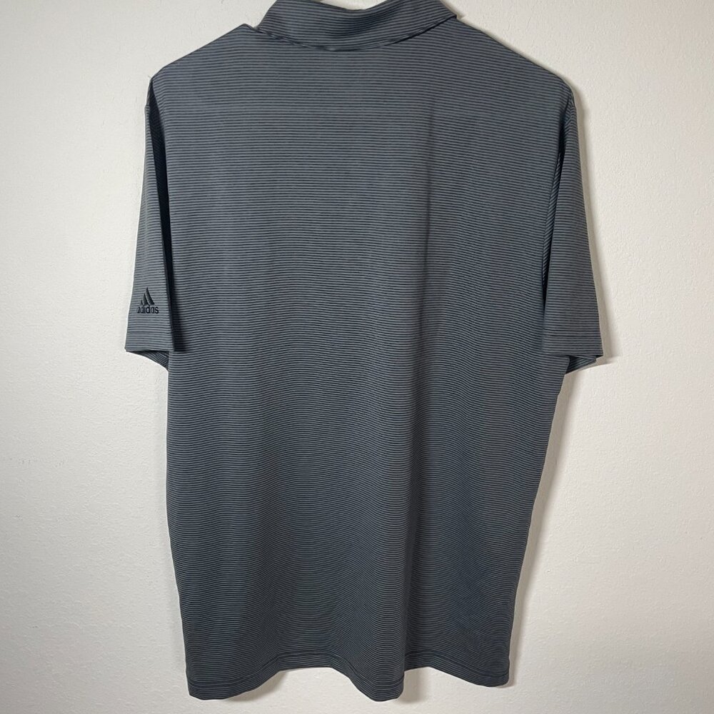 Adidas Mens Medium Polo Golf Shirt Stretch Performance Grey Collared NWT New - Picture 2 of 4